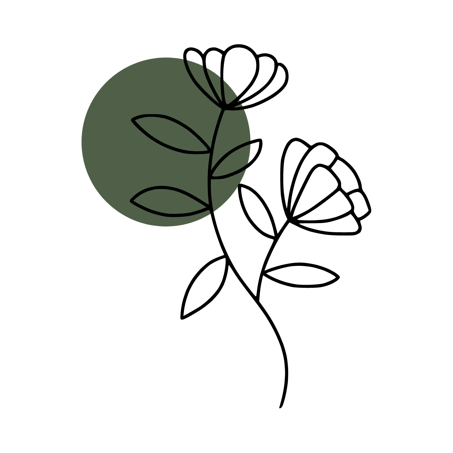 Logo mit Blume